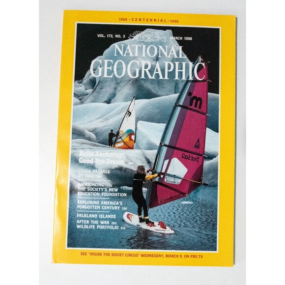 Vintage National Geographic March 1988 Magazine - Picture 1 of 8